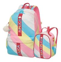 Kit Mochila De Costas Lilica Lov It Vibrant +lancheira Rosa Kit Mochila De Costas Lilica Lov It Vibrant +lancheira Rosa