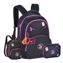 Kit Mochila de Costas Luluca Escolar Lancheira E Estojo Box Kit Mochila de Costas Luluca Escolar Lancheira E Estojo Box