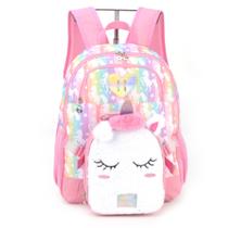 Kit Mochila de Costas Luxcel Up4you Unicórnio 46608 Kit Mochila de Costas Luxcel Up4you Unicórnio 46608