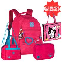 Kit Mochila De Costas Rebecca Bonbon Com Lancheira Térmica E Estojo Box 36 Pens e De Brinde Uma Eco Bag Reforçada Clio Kit Mochila De Costas Rebecca Bonbon Com Lancheira Térmica E Estojo Box 36 Pens e De Brinde Uma Eco Bag Reforçada Clio