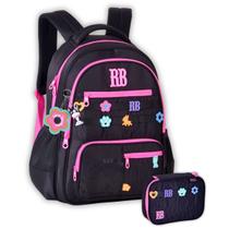 Kit Mochila de Costas Rebecca Bonbon E Estojo 36 Elásticos Kit Mochila de Costas Rebecca Bonbon E Estojo 36 Elásticos