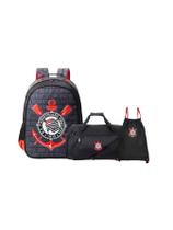 Kit Mochila De Costas+Saco+Sacola Viagem Corinthians Oficial Kit Mochila De Costas+Saco+Sacola Viagem Corinthians Oficial