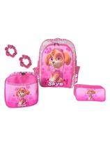 Kit mochila de costas skye patrulha canina infantil rosa meninas lancheira estojo escolar Kit mochila de costas skye patrulha canina infantil rosa meninas lancheira estojo escolar