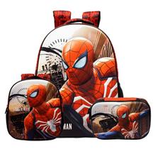 Kit Mochila de Costas Spider Man SE com Lancheira e Estojo