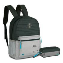 Kit Mochila de Costas Sport Collection C/ Estojo Duplo Dream Bigger Escolar - Clio