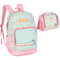Kit Mochila de Costas Stitch G Verde Peace +Lancheira Luxcel Kit Mochila de Costas Stitch G Verde Peace +Lancheira Luxcel