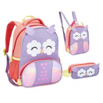 Kit Mochila De Creche Lancheira E Estojo Infantil ZOOP