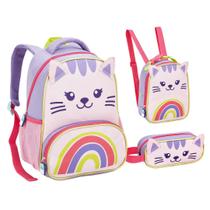 Kit Mochila De Creche Lancheira E Estojo Infantil ZOOP