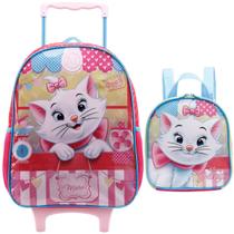 Kit Mochila de Rodinha 14 Gatinha Marie 11581