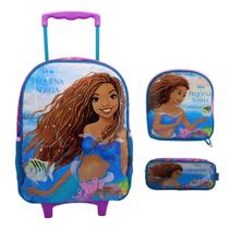 Kit Mochila de Rodinha 16 Pequena Sereia 11730