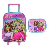 Kit Mochila De Rodinha Barbie + Lancheira 42632