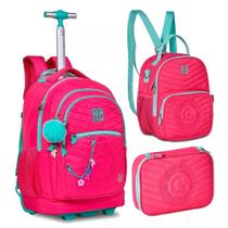 Kit Mochila de Rodinha Clio Rebecca Bonbon - 24023