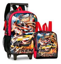 Kit mochila de rodinha Clio style carros Kit mochila de rodinha Clio style carros