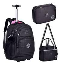 Kit mochila de rodinha com lancheira e estojo Rebecca Bonbon Kit mochila de rodinha com lancheira e estojo Rebecca Bonbon