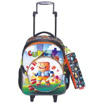 Kit Mochila de Rodinha Cubic World + Lancheira +Estojo Winth