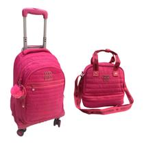 Kit Mochila de Rodinha e Lanch Rebecca Bonbon 24038 Feminino