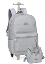 Kit Mochila De Rodinha e Lancheira Barbie Luxcel Ref 46822