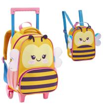 Kit Mochila de Rodinha e Lancheira Creche Infantil ZOOP