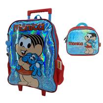 Kit Mochila de Rodinha e Lancheira Turma da Mônica 41332