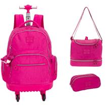 Kit Mochila de Rodinha Estojo e Lanch Luxcel Up4you 47157