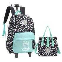 Kit Mochila de Rodinha Estojo e Lanch Luxcel Up4You 51601
