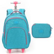 Kit Mochila de Rodinha+Estojo Luxcel Up4You 47282 Kit Mochila de Rodinha+Estojo Luxcel Up4You 47282