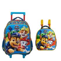 Kit Mochila De Rodinha G e Lancheira Paw Patrol 3D