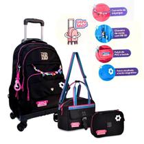 Kit mochila de rodinha Giro 360 Rebecca Bonbon oficial