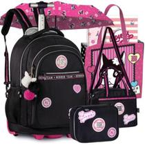 Kit Mochila de Rodinha Juvenil Rebecca Bonbon Soft