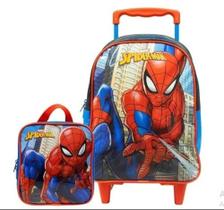 Kit Mochila de Rodinha+Lancheira 14 Spider Man 10661 Xeryus