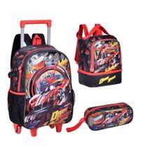 Kit Mochila De Rodinha + Lancheira+ Estojo Fast Machine Kit Mochila De Rodinha + Lancheira+ Estojo Fast Machine