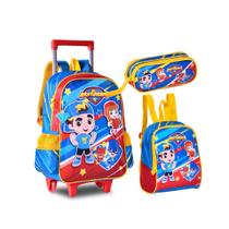 Kit Mochila de Rodinha Lancheira Estojo Os Aventureiros AV2794K Kit Mochila de Rodinha Lancheira Estojo Os Aventureiros AV2794K