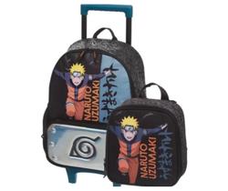 Kit Mochila de Rodinha + Lancheira Naruto Uzumaki - Pacific