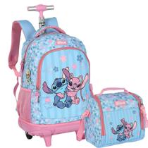 Kit Mochila De Rodinha Lancheira Stitch Luxcel Ref 50102 Kit Mochila De Rodinha Lancheira Stitch Luxcel Ref 50102