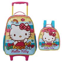 Kit Mochila de Rodinha Lancheira Xeryus Hello Kitty X1 Rosa Kit Mochila de Rodinha Lancheira Xeryus Hello Kitty X1 Rosa