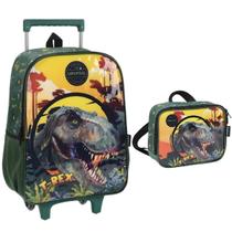 Kit Mochila de Rodinha Luxcel Up4you T-Rex 39342