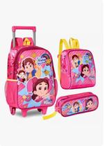 Kit Mochila de Rodinha Maria Clara e JP Oficial Infantil Kit Mochila de Rodinha Maria Clara e JP Oficial Infantil