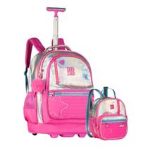 Kit Mochila De Rodinha Rebecca Bonbon Holográfica Diversos Bolsos C/ Lancheira Transversal Térmica Juvenil Escolar Clio Kit Mochila De Rodinha Rebecca Bonbon Holográfica Diversos Bolsos C/ Lancheira Transversal Térmica Juvenil Escolar Clio