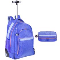 Kit Mochila de Rodinha Sestini Paul Frank 075762 Kit Mochila de Rodinha Sestini Paul Frank 075762