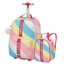 Kit Mochila De Rodinha Tubo Lilica Lov It Vibrant Lancheira Kit Mochila De Rodinha Tubo Lilica Lov It Vibrant Lancheira