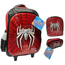 Kit Mochila de Rodinha Yepp Kids Aranha - 6337 Kit Mochila de Rodinha Yepp Kids Aranha - 6337