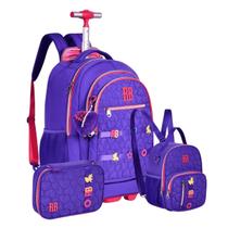 Kit Mochila De Rodinhas Com Lancheira E Estojo Rebecca Bonbon Kit Mochila De Rodinhas Com Lancheira E Estojo Rebecca Bonbon