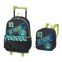 Kit Mochila De Rodinhas Com Lancheira Tigor T. Tigre