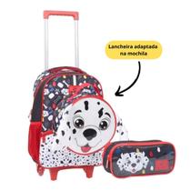 KIT Mochila de rodinhas DOG MIM6326 PRETA 3PÇS - Yepp