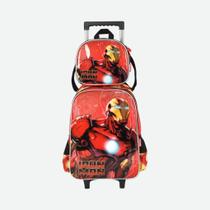 Kit Mochila De Rodinhas E Lancheira Hulk E Homem De Ferro Luxcel Kit Mochila De Rodinhas E Lancheira Hulk E Homem De Ferro Luxcel