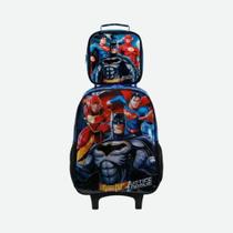 Kit Mochila De Rodinhas E Lancheira Liga Da Justiça Xeryus