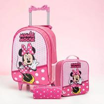 Kit Mochila De Rodinhas Escolar Menina Infantil Bolsa Grande Kit Mochila De Rodinhas Escolar Menina Infantil Bolsa Grande