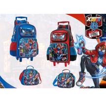 Kit Mochila de Rodinhas Homem aranha Multiverso X Zone Escolar Spider Man 7073A