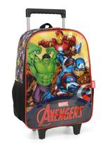 Kit Mochila De Rodinhas Hulk Homem De Ferro Capitão América