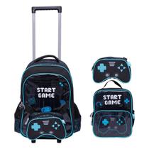 Kit Mochila De Rodinhas Lancheira E Estojo Game Boy YS42379 Yins Paper